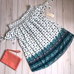 Bobbie Brooks Off-the-Shoulder top.